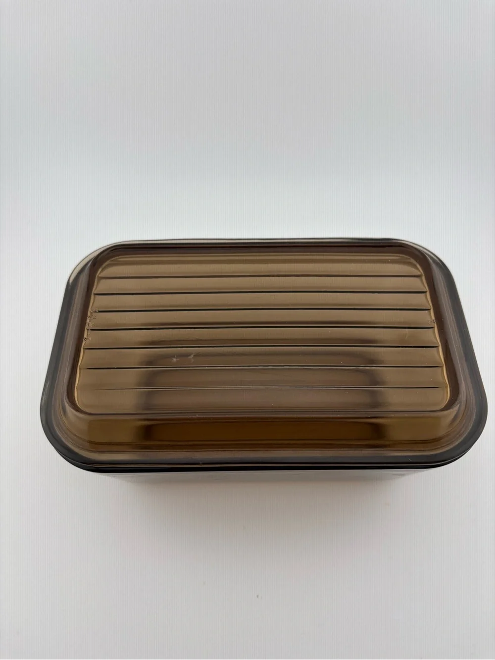 Pyrex Fireside 502-B 750ml Brown Glass Refrigerator Dish with Lid